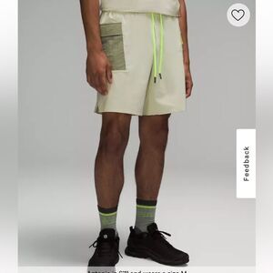 NWT New LULULEMON Water-Repellent Hiking Short 8" Dewy Green Mens L